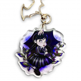 Porte-clés Mercredi Addams